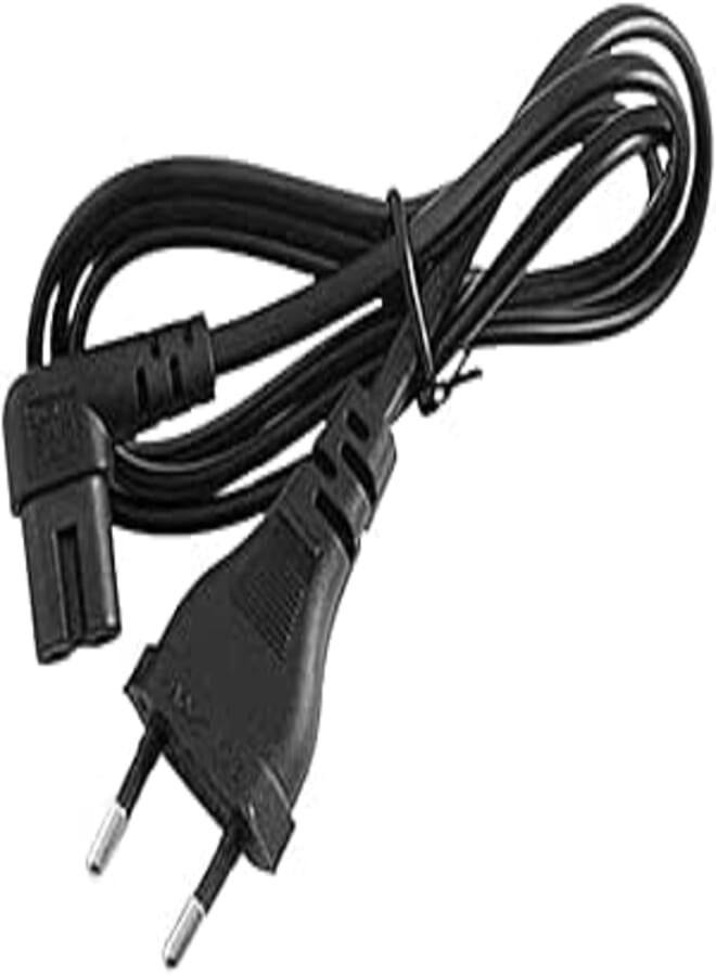 LS LAPSTER Quality Assured Generic Power Cable Cord (NOT for Trimmer) 2 Pin Laptop Adapter and Tape Recorder 1.5m